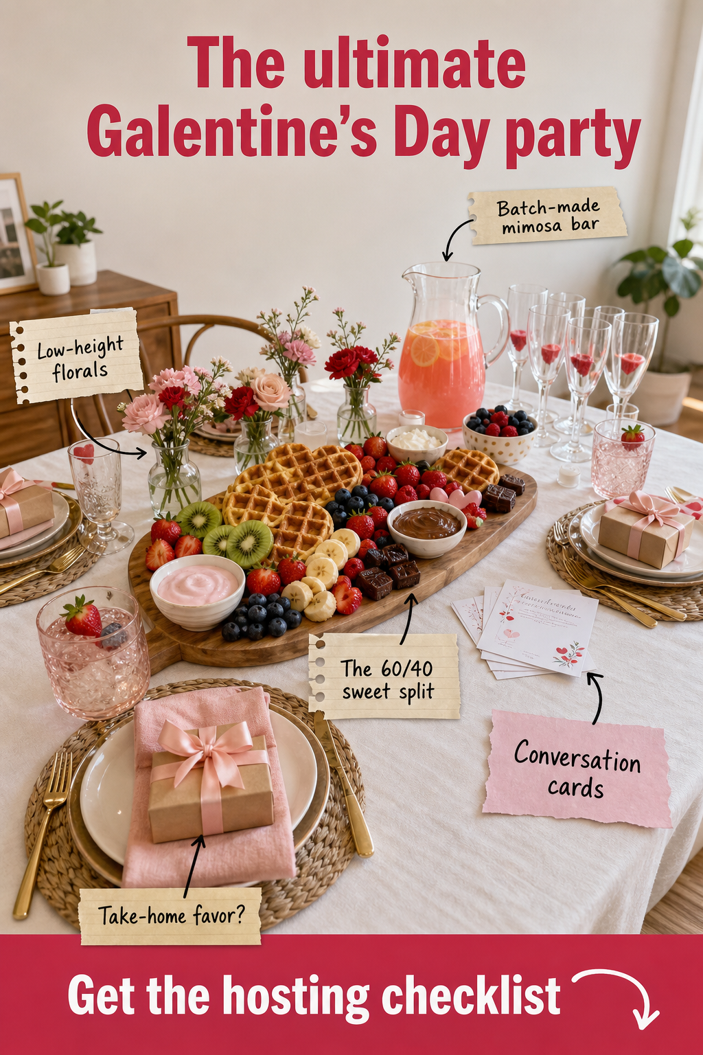 The Ultimate Galentine's Day Party Prep & Hosting Checklist