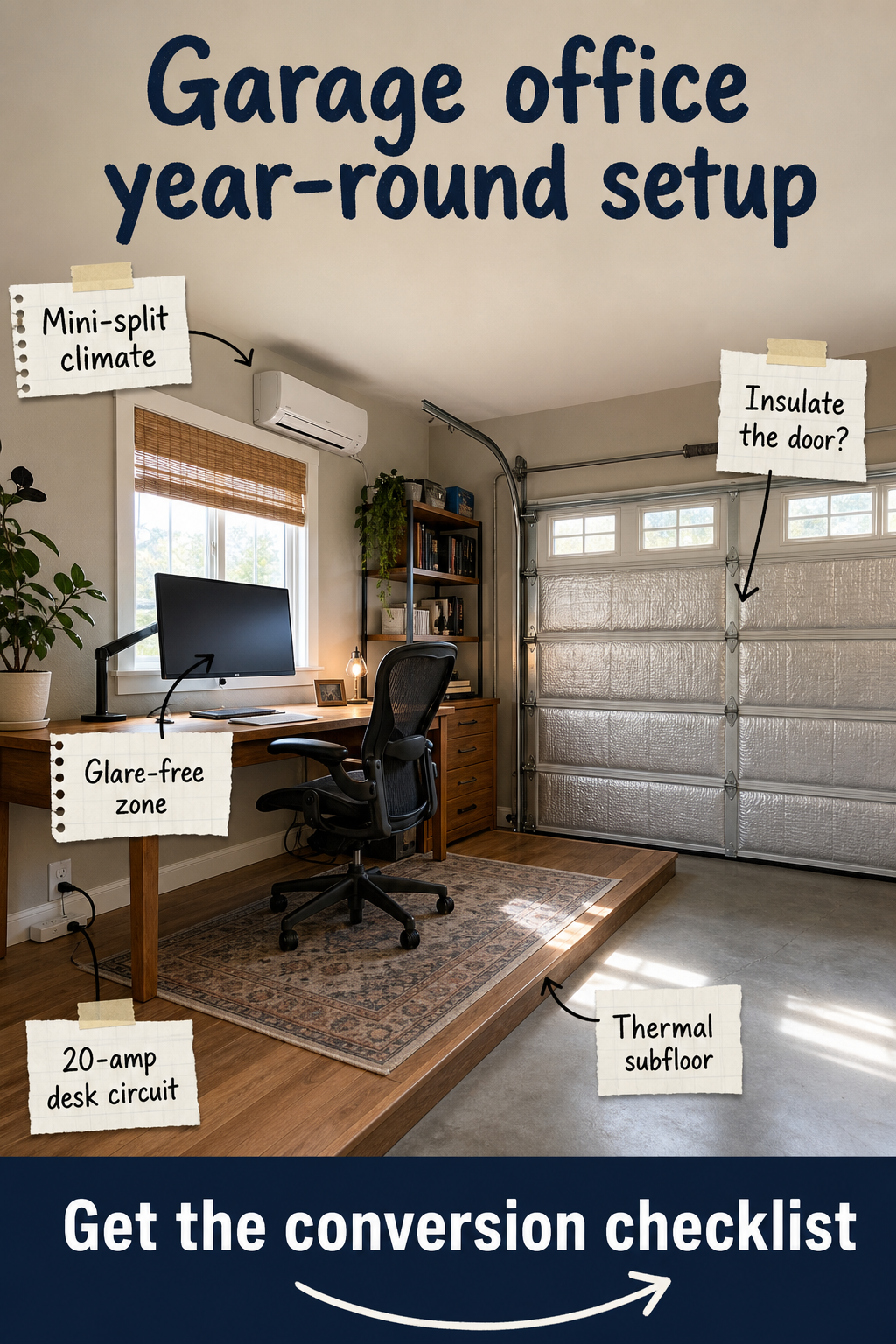 Garage Office Conversion: The Year-Round Setup Checklist