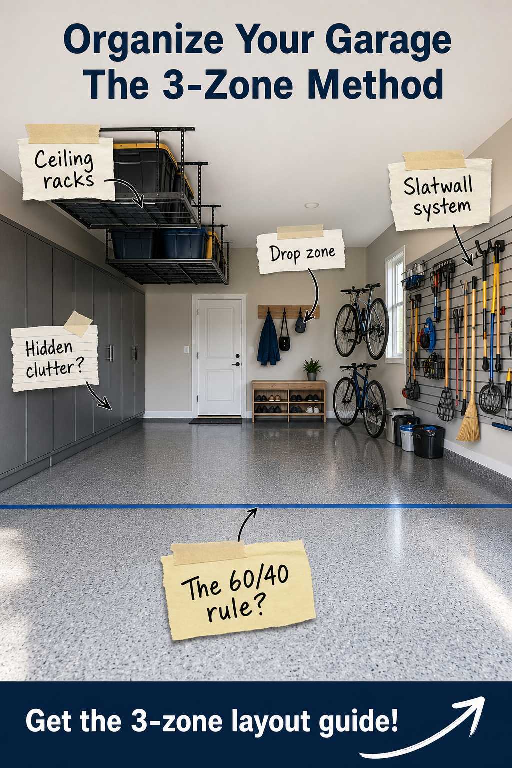 Organize Your Garage with the 3-Zone Layout Guide