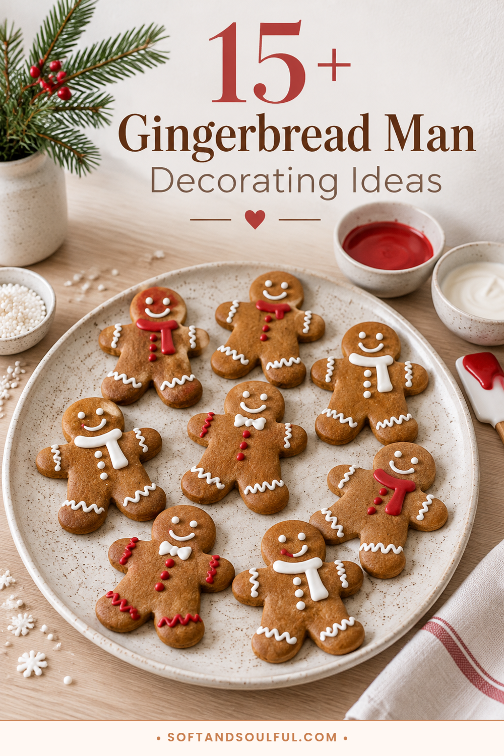 15+ Festive Gingerbread Man Decorating Ideas