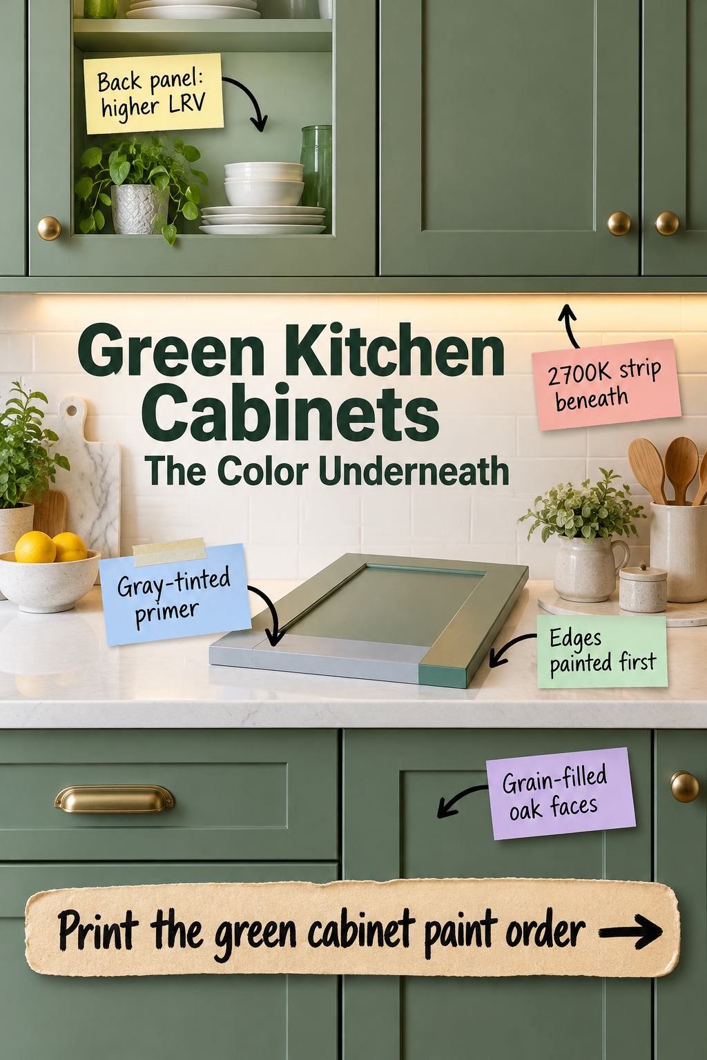 Green Kitchen Cabinets: The Complete Step-by-Step Paint Order
