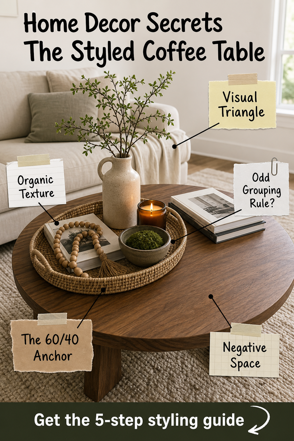 The 5-Step Coffee Table Styling Guide: Pro Decor Secrets