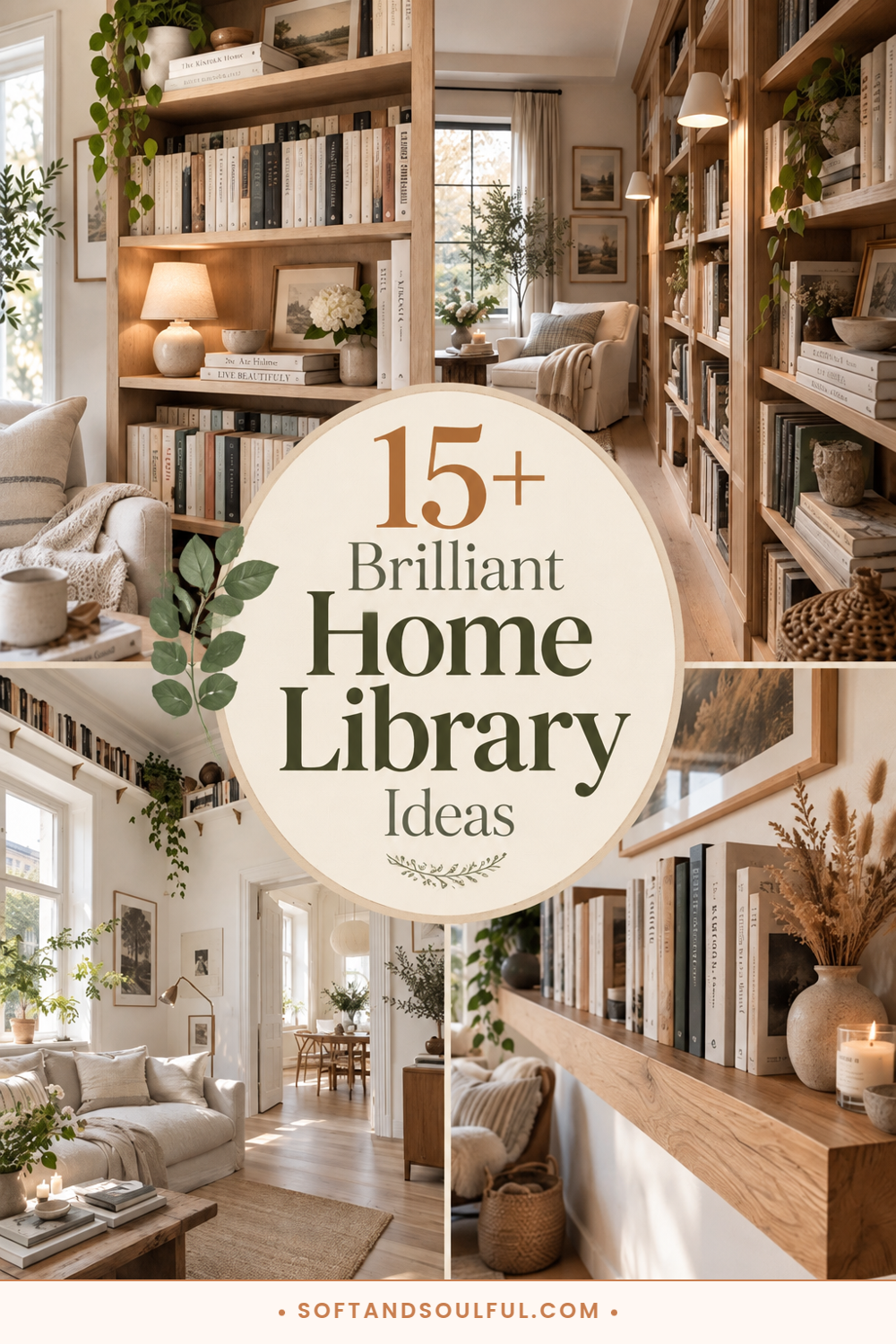 15+ Brilliant Home Library Ideas