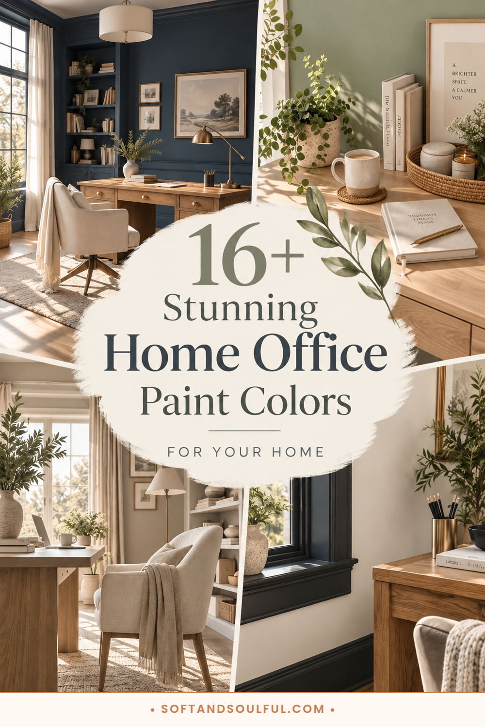16+ Stunning Home Office Paint Colors for Your Home