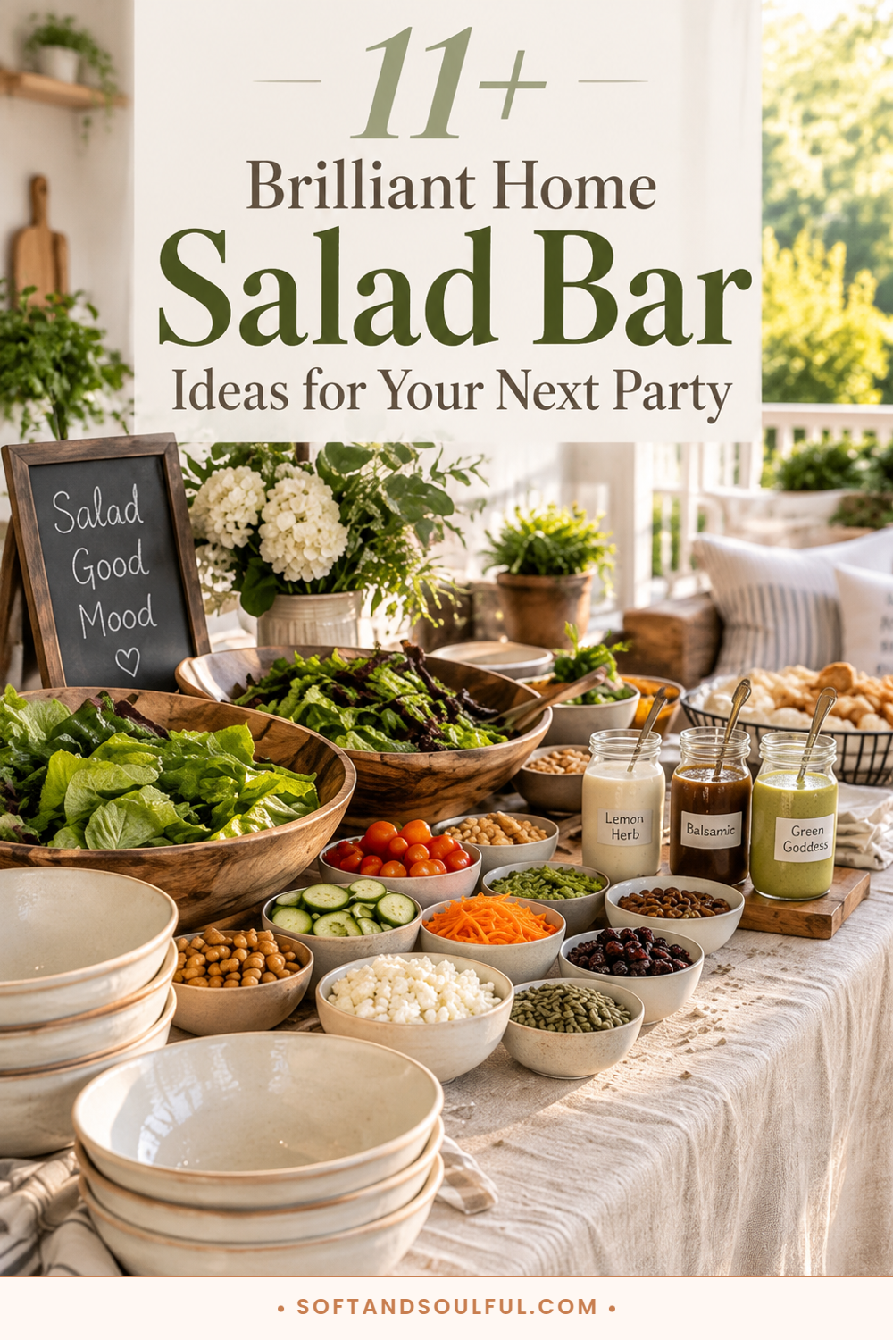 11+ Brilliant Home Salad Bar Ideas for Your Next Party