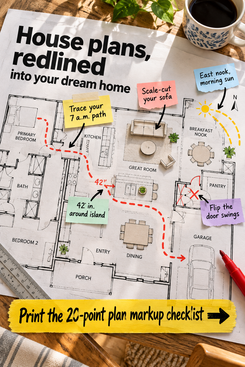 How to Redline Stock House Plans into Your Dream Home