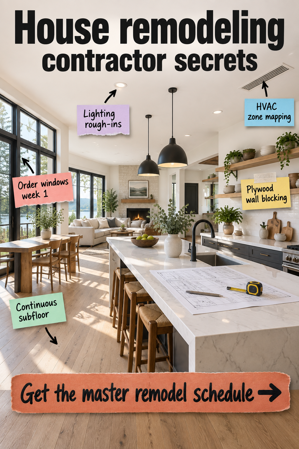 6-Month House Remodel Master Schedule: Contractor Secrets