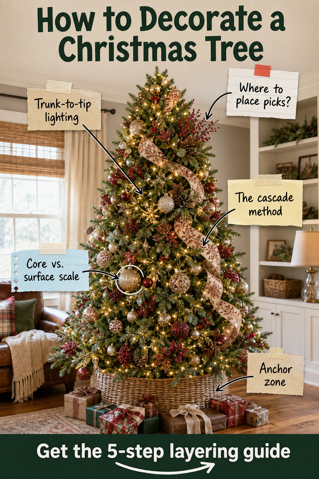 How to Decorate a Christmas Tree: The 5-Step Layering Guide