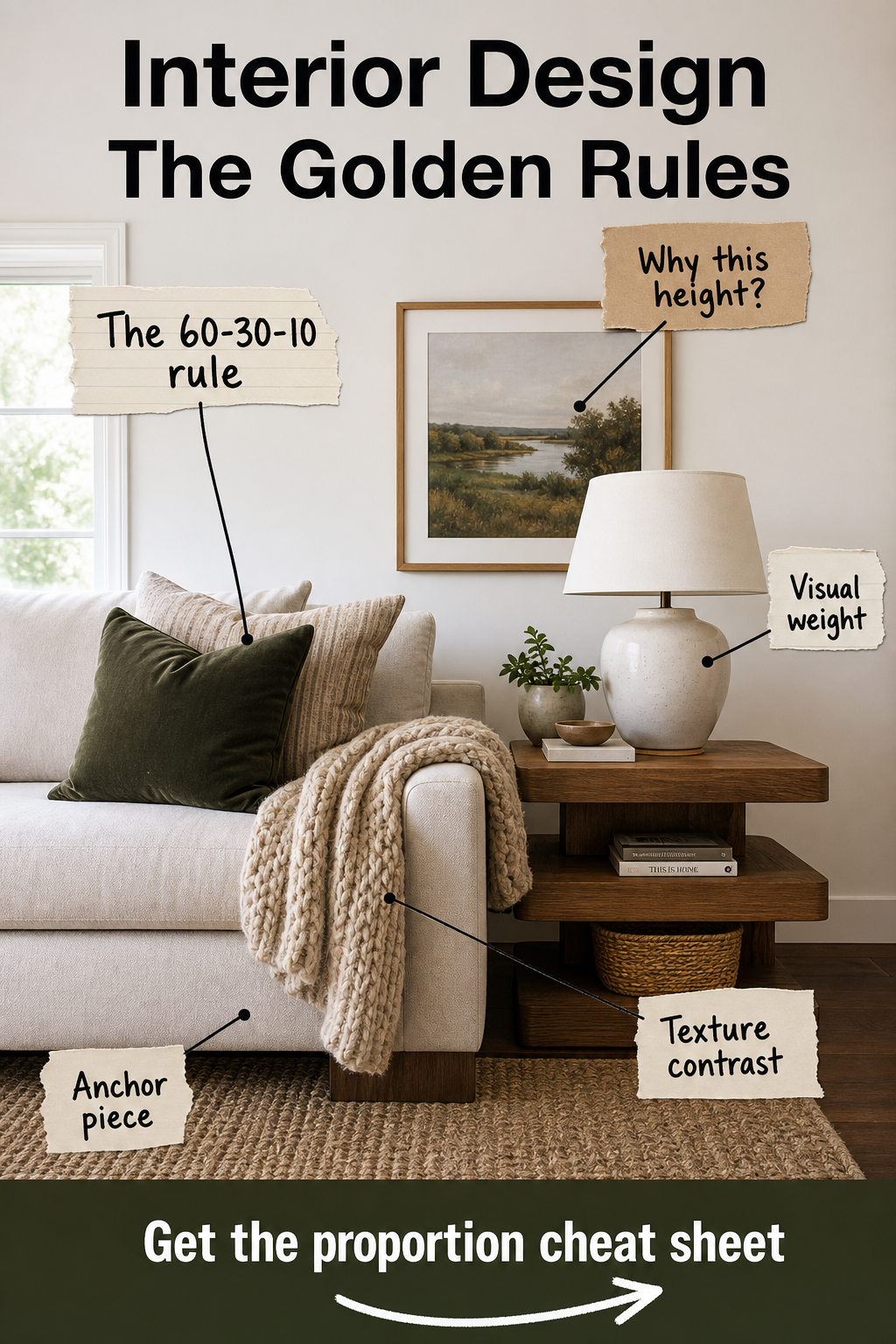 The Golden Rules of Interior Design: Your Proportion Cheat Sheet