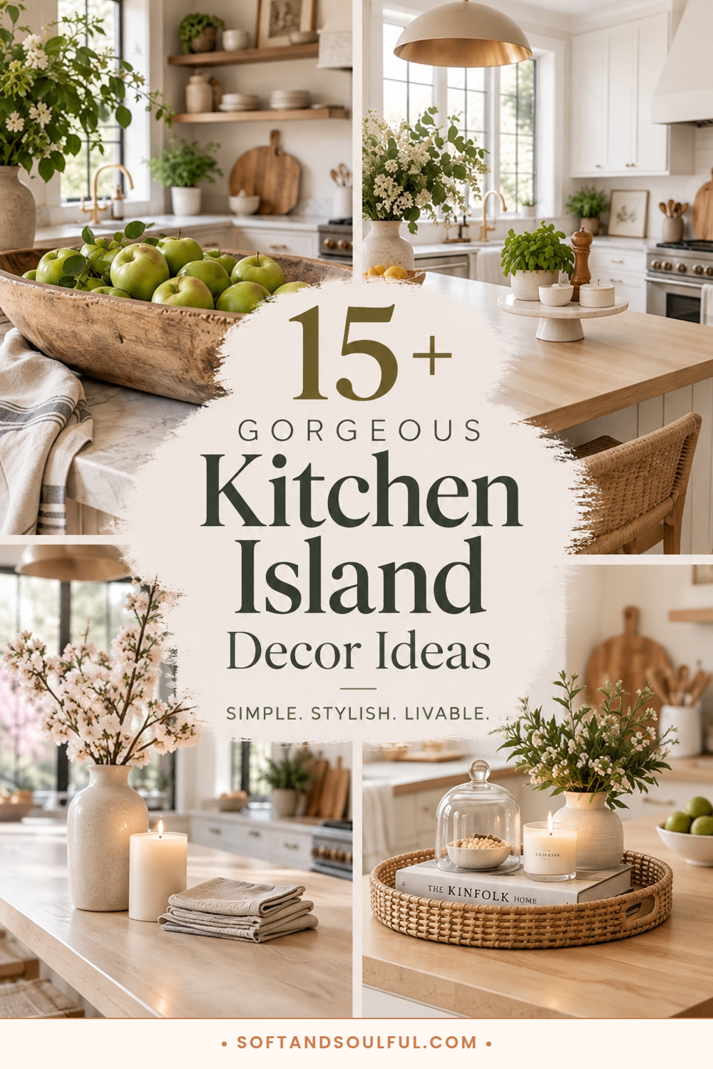 15+ Gorgeous Kitchen Island Decor Ideas