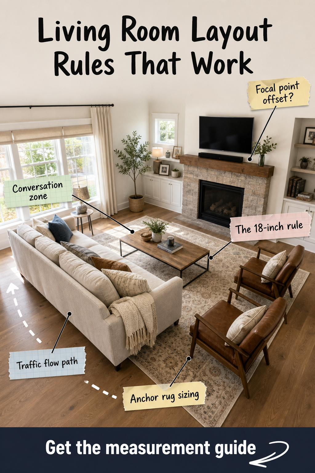 The Living Room Layout Measurement Guide: Rules That Work
