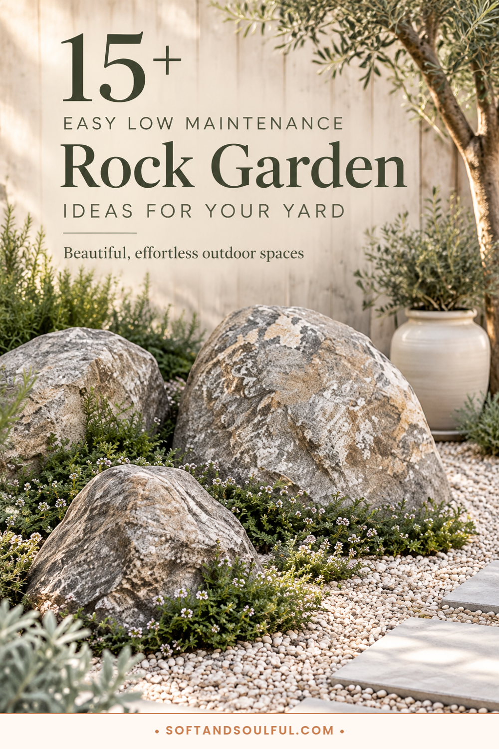 15+ Easy Low Maintenance Small Rock Garden Ideas for Your Yard