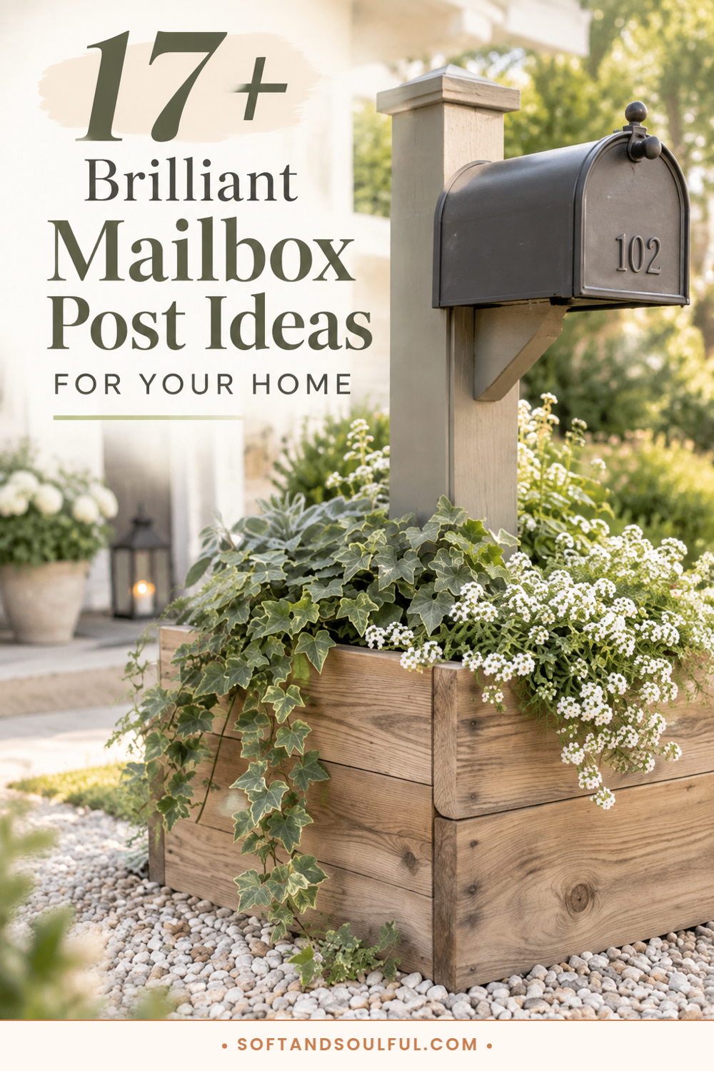 17+ Brilliant Mailbox Post Ideas for Your Home