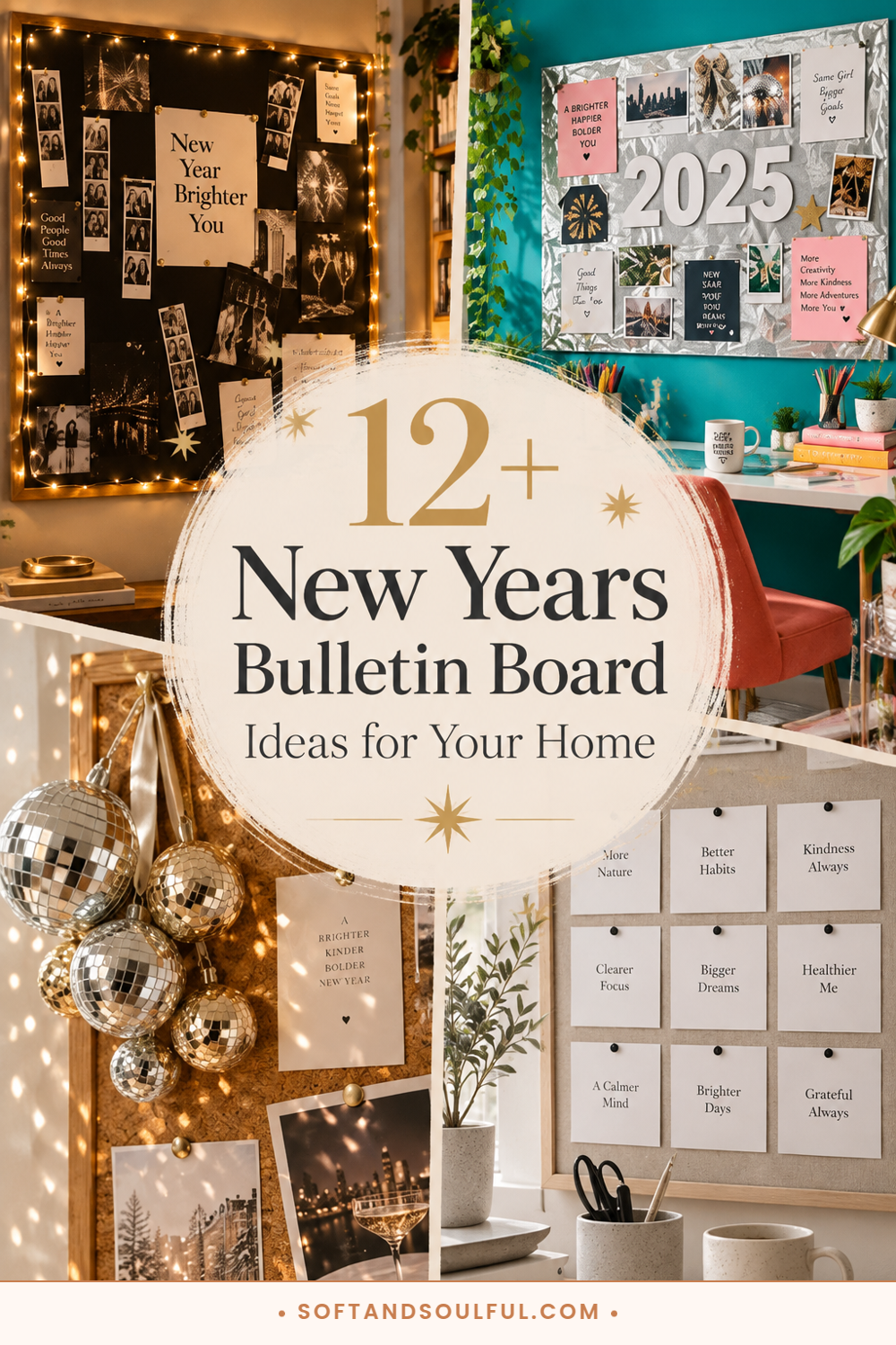 12+ Festive New Years Bulletin Board Ideas for Your Home