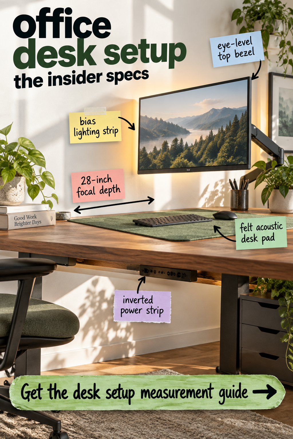 Ergonomic Office Desk Setup: The Exact Measurement Guide
