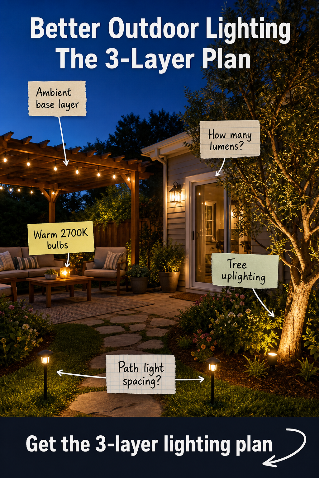Better Outdoor Lighting: Map Out the Complete 3-Layer Plan