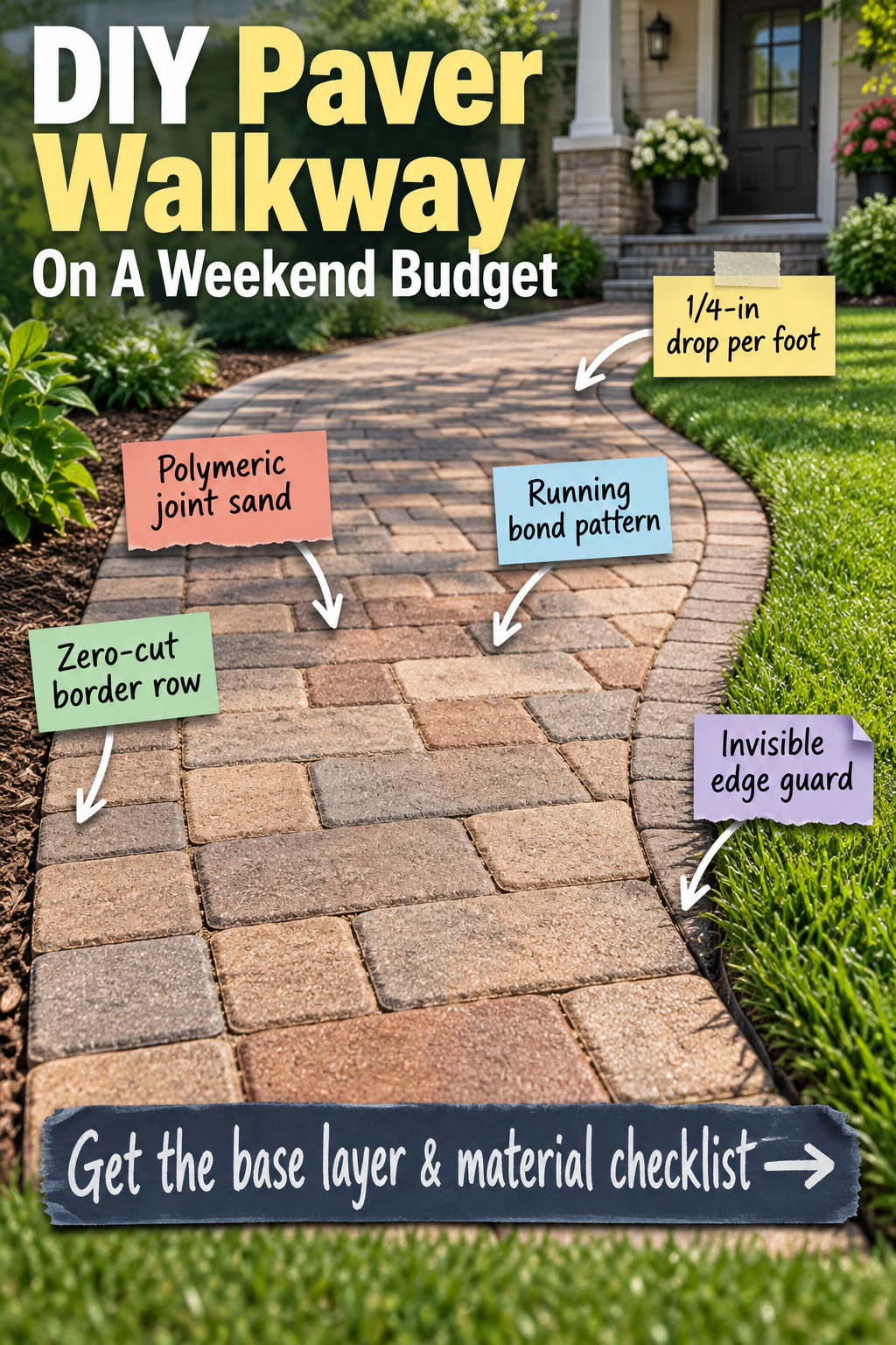 DIY Paver Walkway on a Budget: Base Layer & Material Checklist
