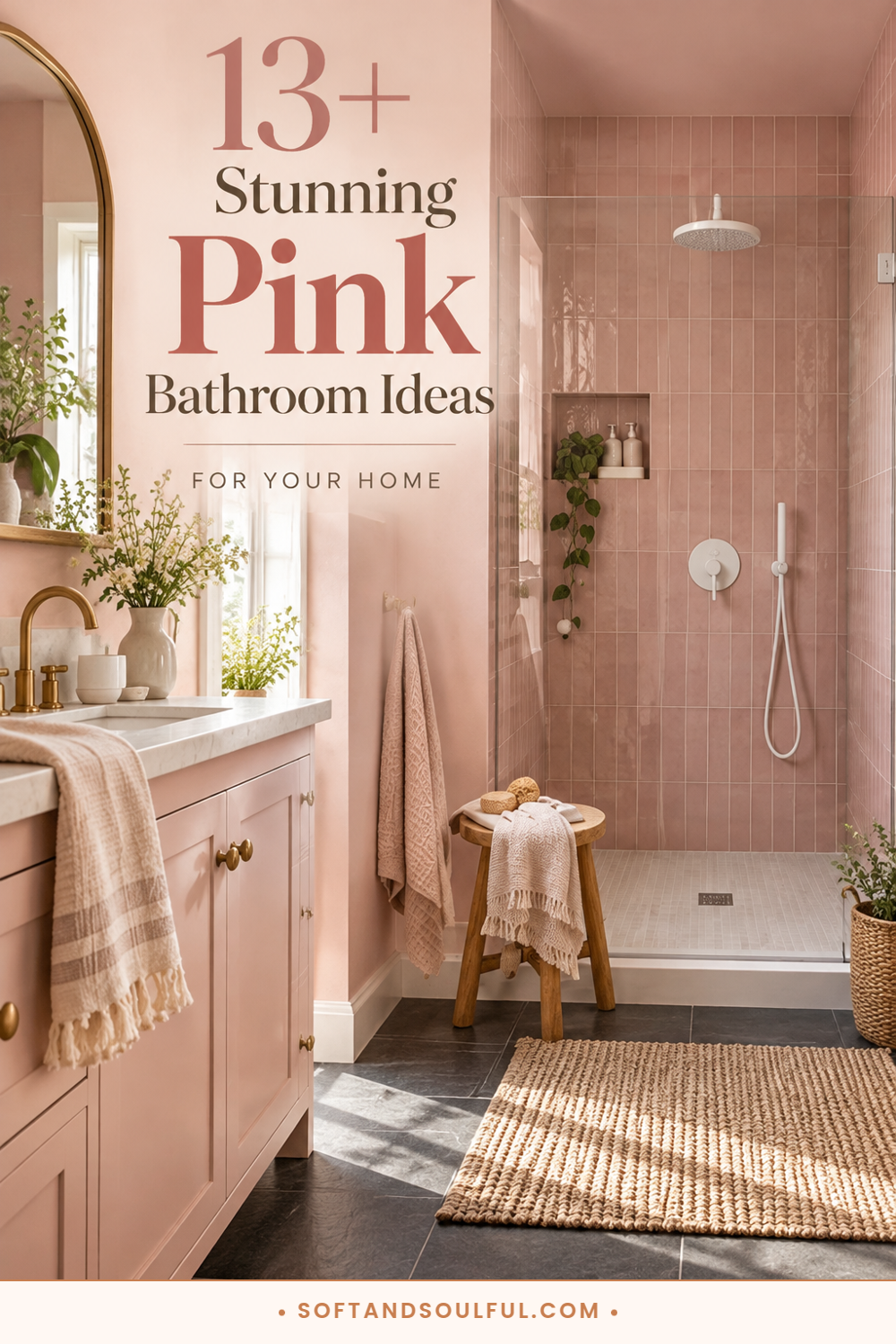 13+ Stunning Pink Bathroom Ideas for Your Home