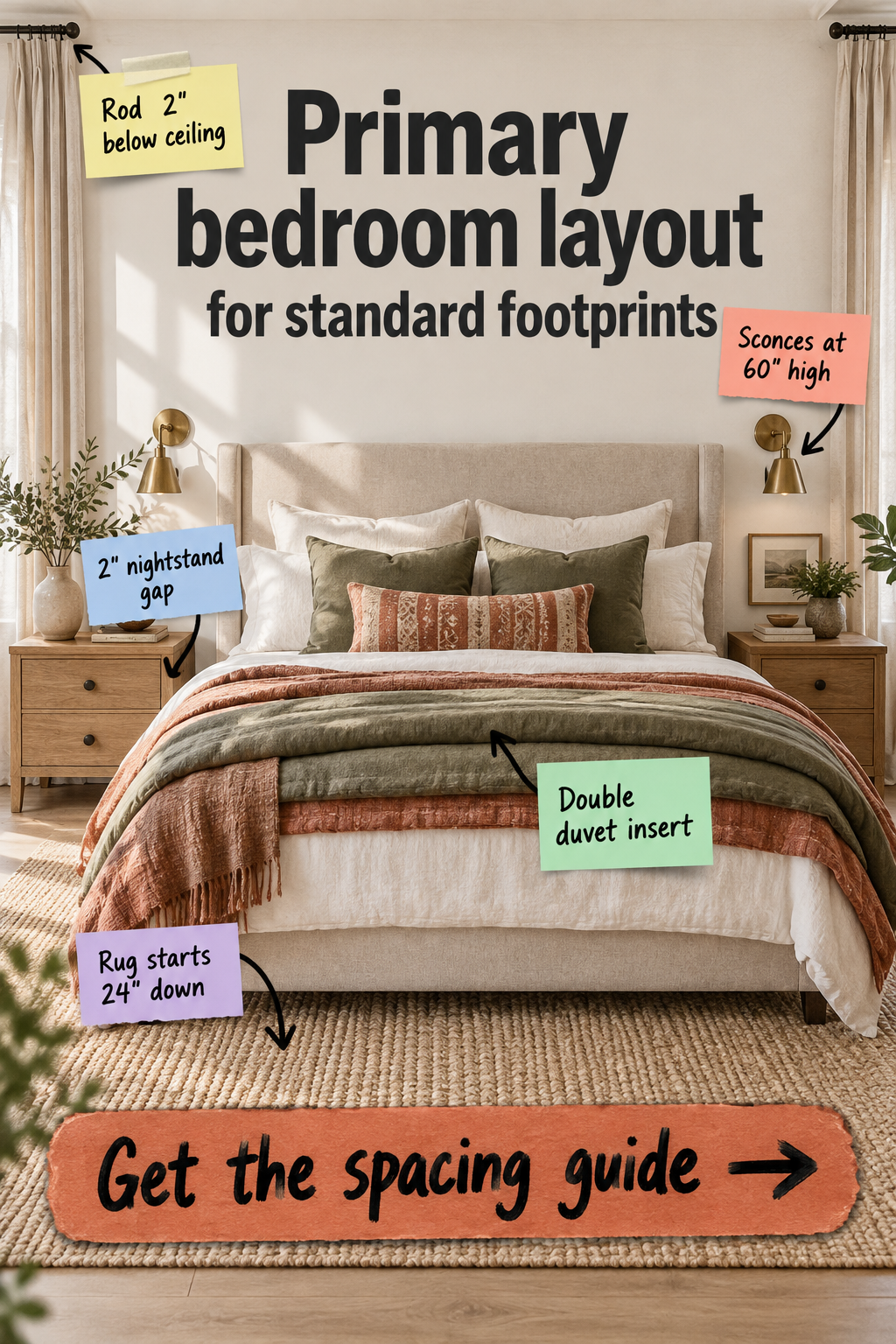 The Ultimate Primary Bedroom Layout & Spacing Cheat Sheet