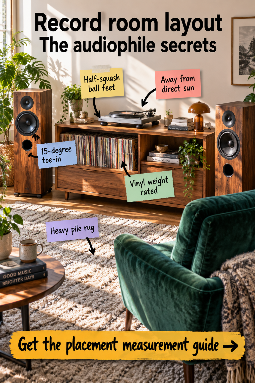 Record Room Layout: Audiophile Placement Measurement Guide
