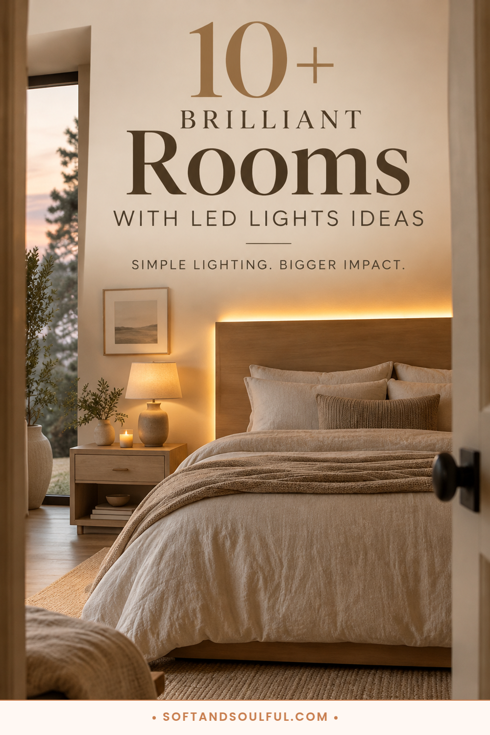 10+ Brilliant Rooms with LED Lights Ideas