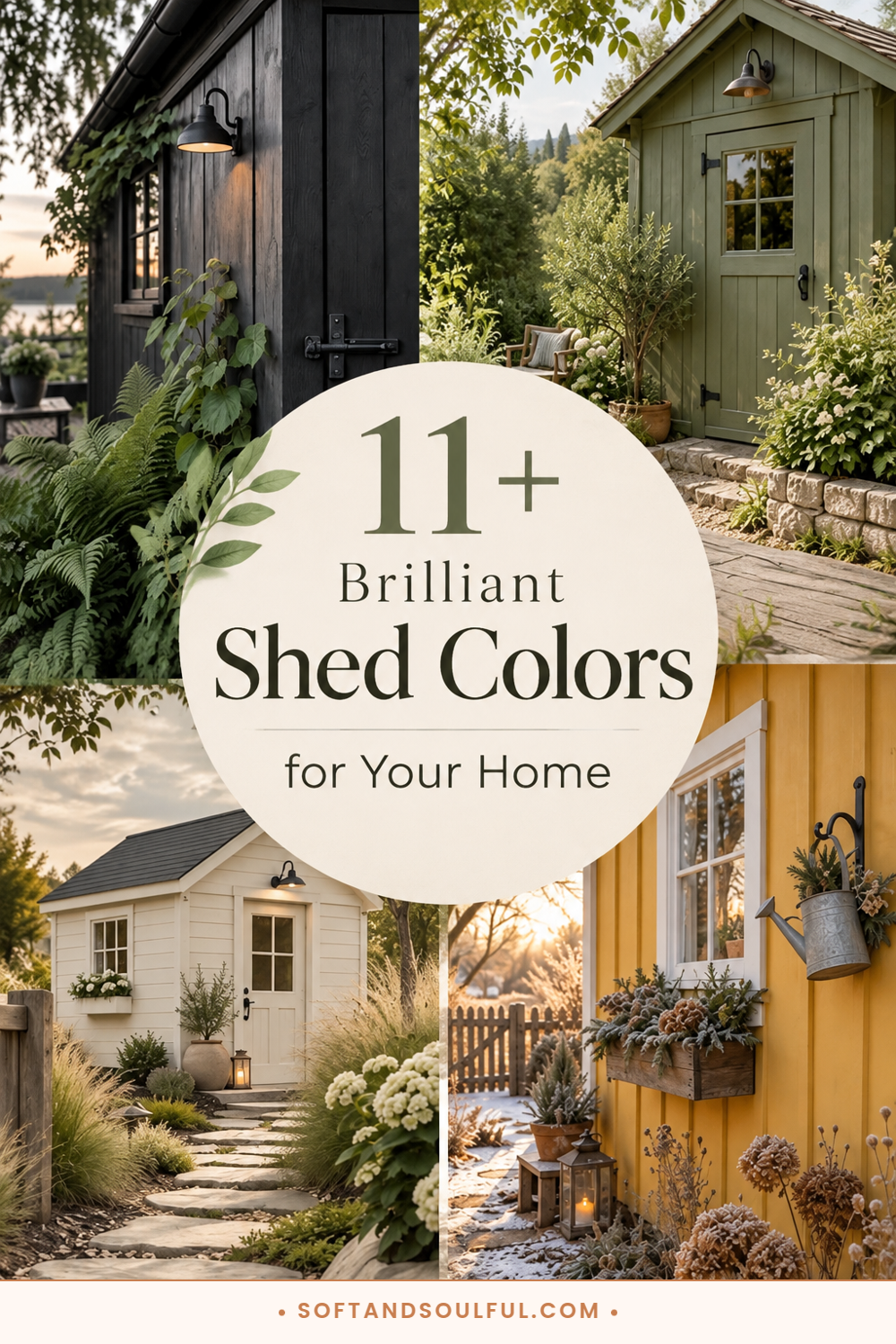 11+ Brilliant Shed Colors for Your Home