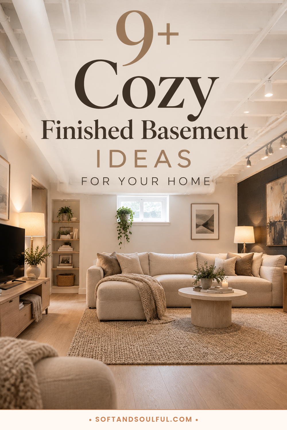 9+ Cozy Simple Finished Basement Ideas for Your Home