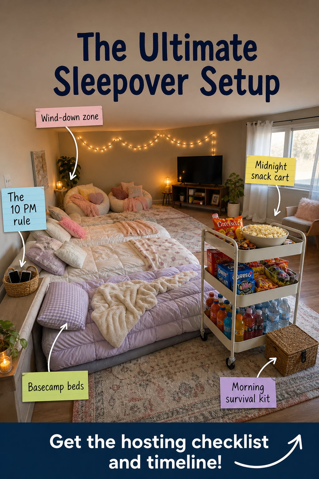 The Ultimate Sleepover Setup: Hosting Checklist & Timeline