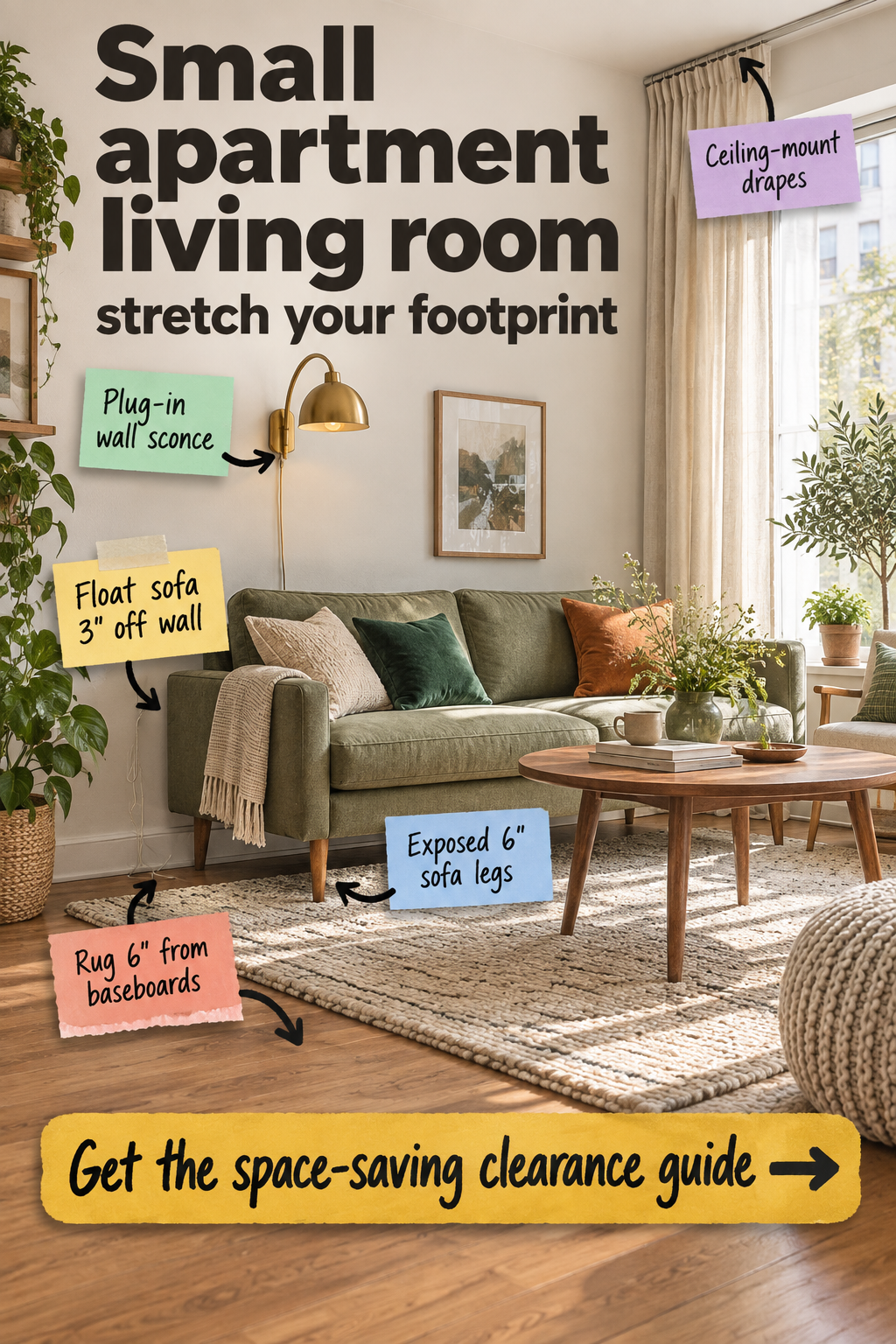 Small Apartment Living Room Layout: Space-Saving Clearance Guide