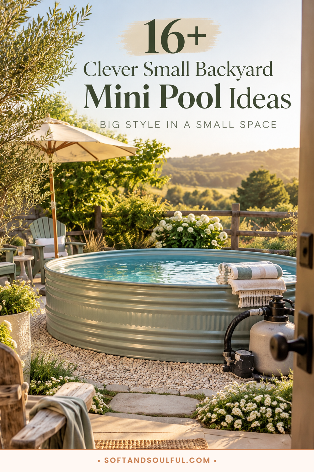 16+ Clever Small Backyard Mini Pool Ideas