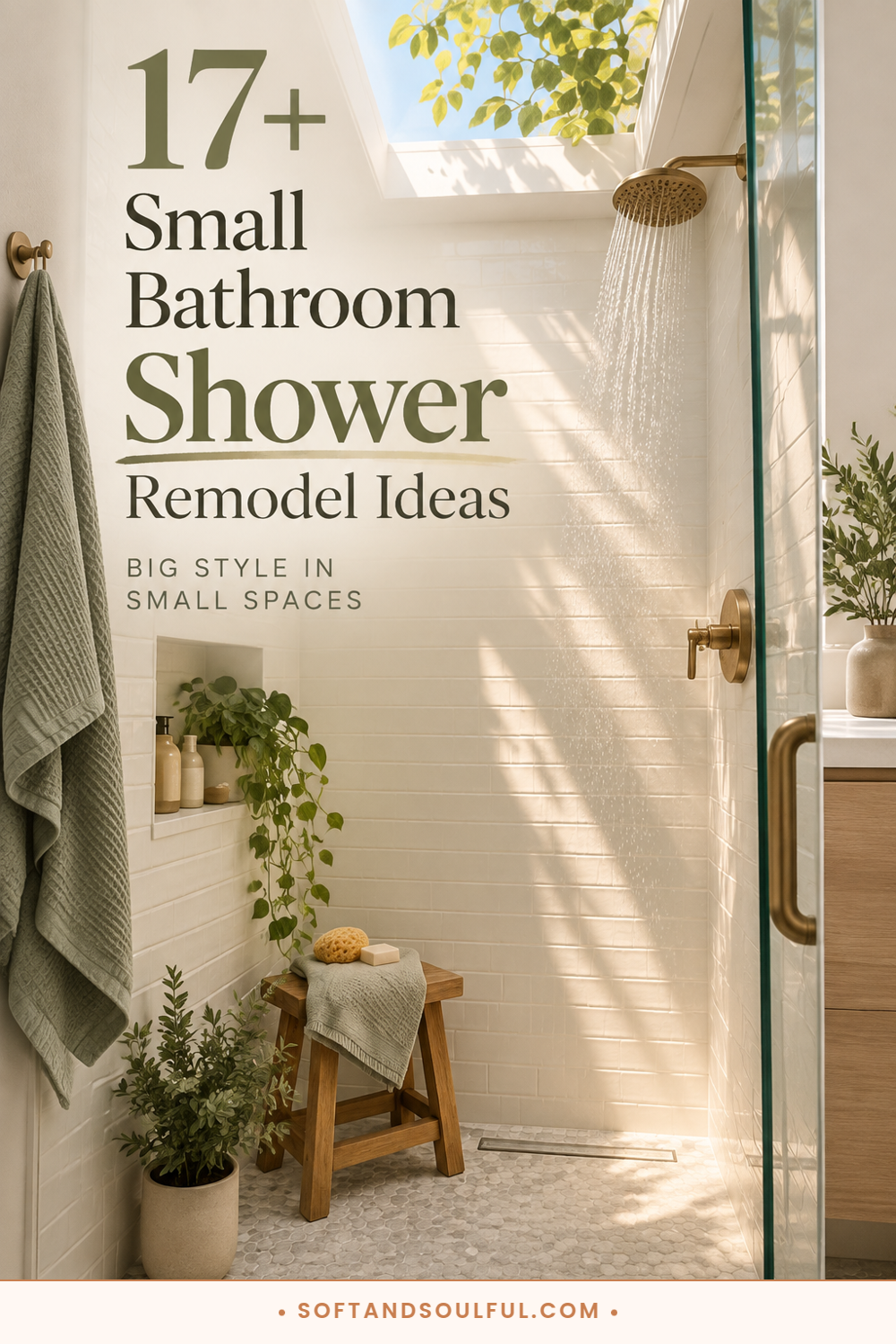 17+ Brilliant Small Bathroom Shower Remodel Ideas