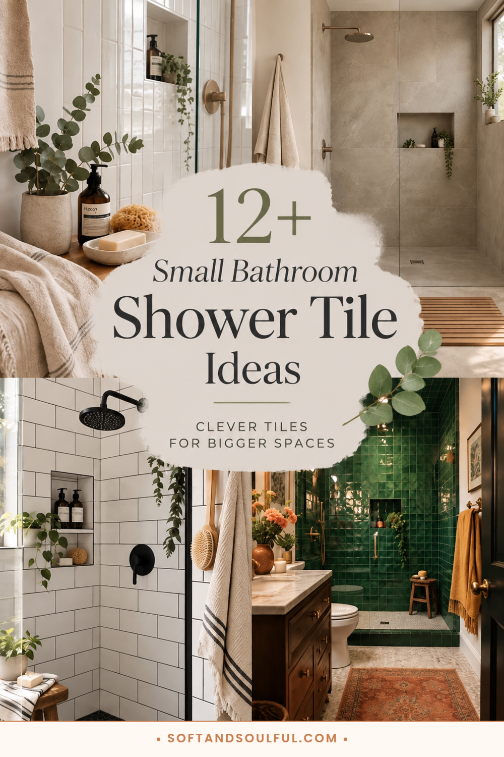 12+ Brilliant Small Bathroom Shower Tile Ideas