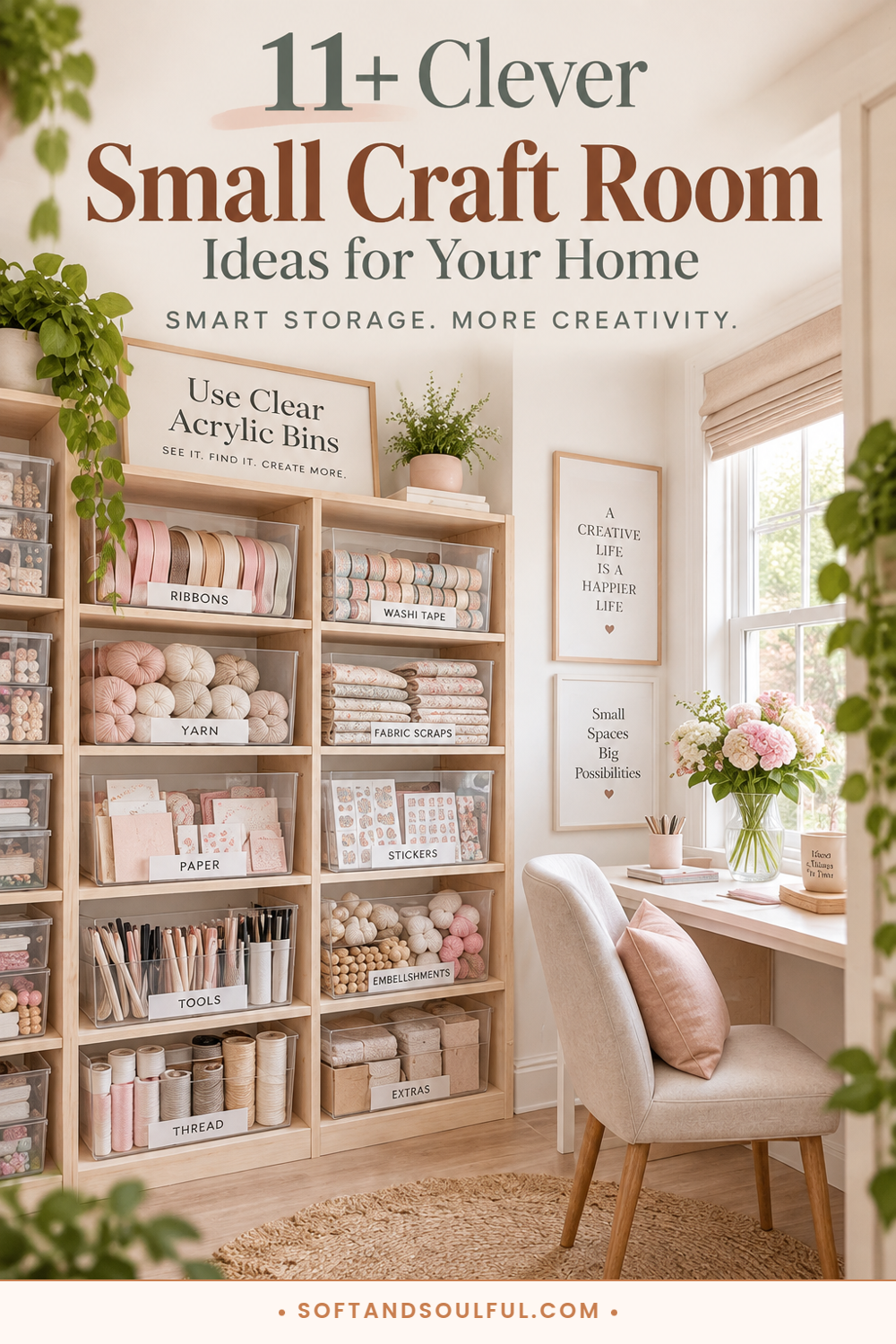 11+ Clever Small Craft Room Ideas for Your Home