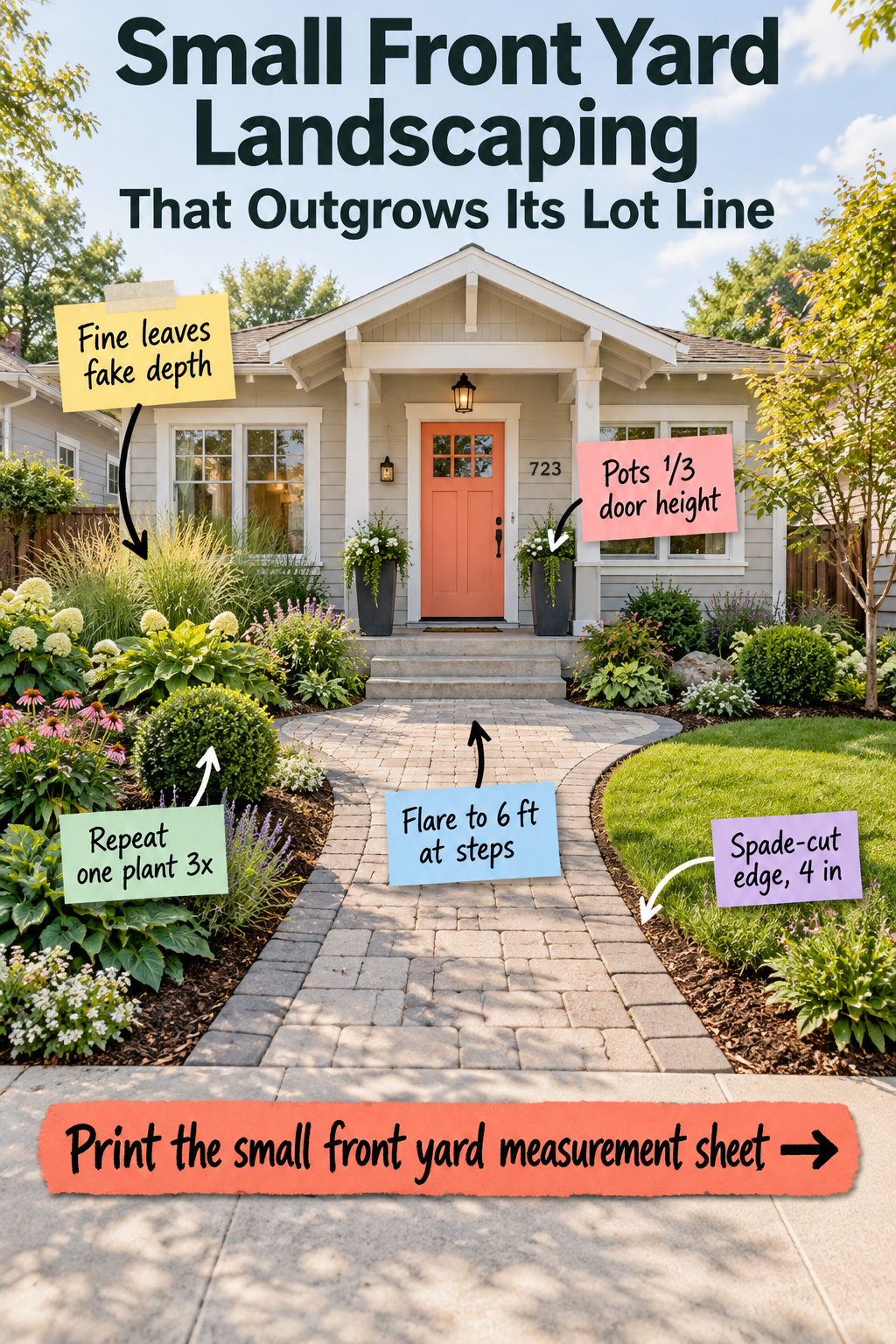 Small Front Yard Landscaping: The Exact Measurement Guide