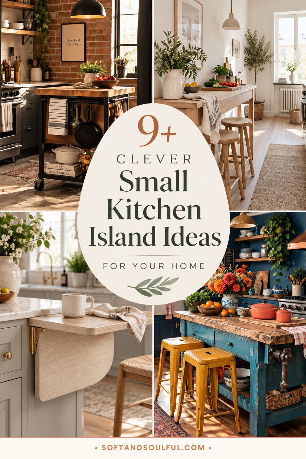 9+ Clever Small Kitchen Island Ideas for Your Home