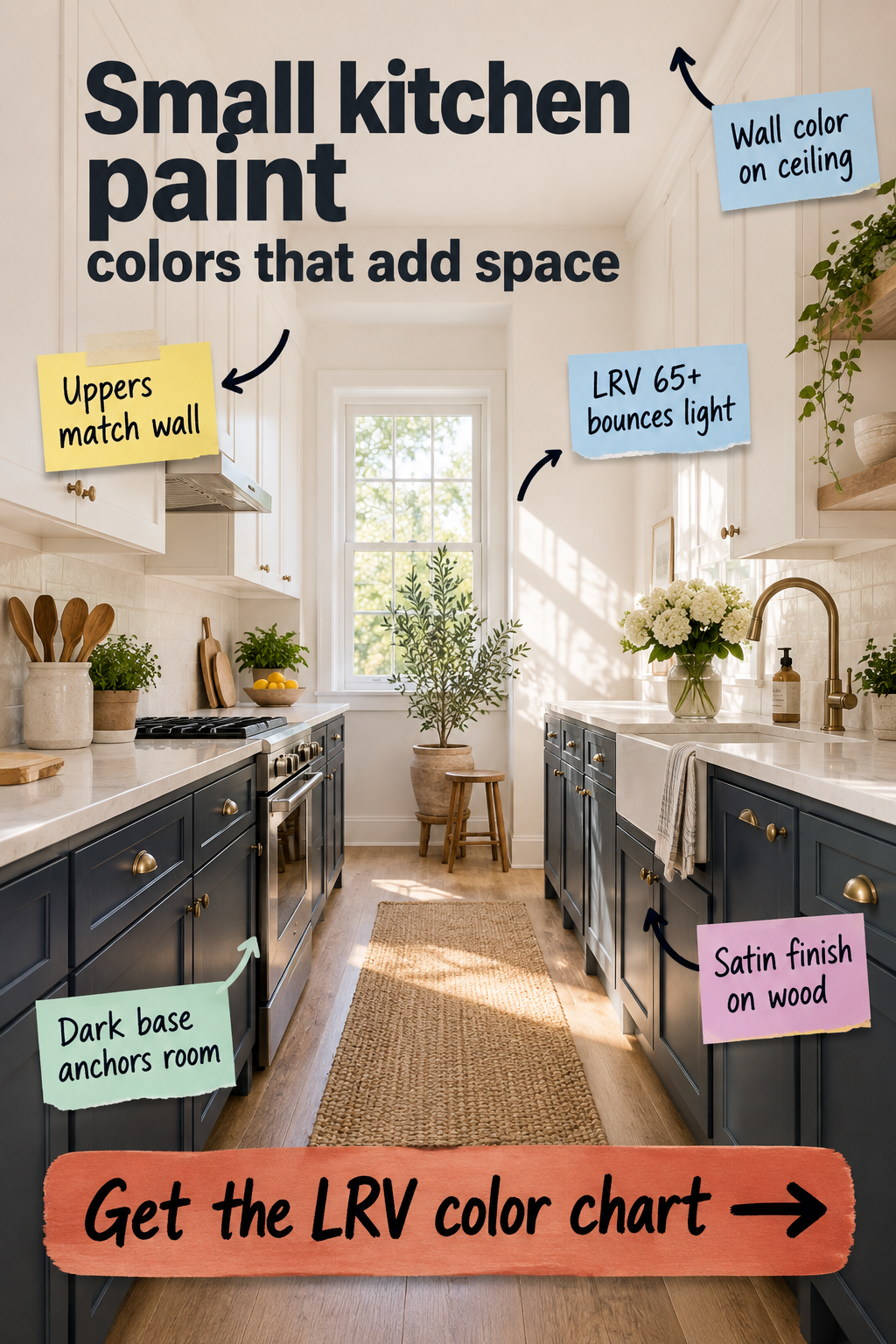 Small Kitchen Paint Colors: The LRV Chart That Adds Space