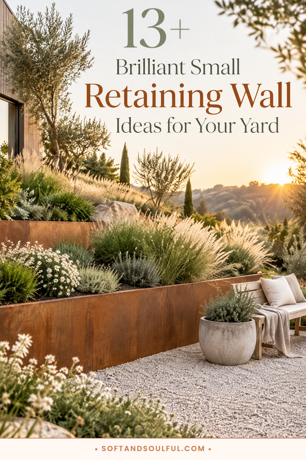 13+ Brilliant Small Retaining Wall Ideas for Your Yard