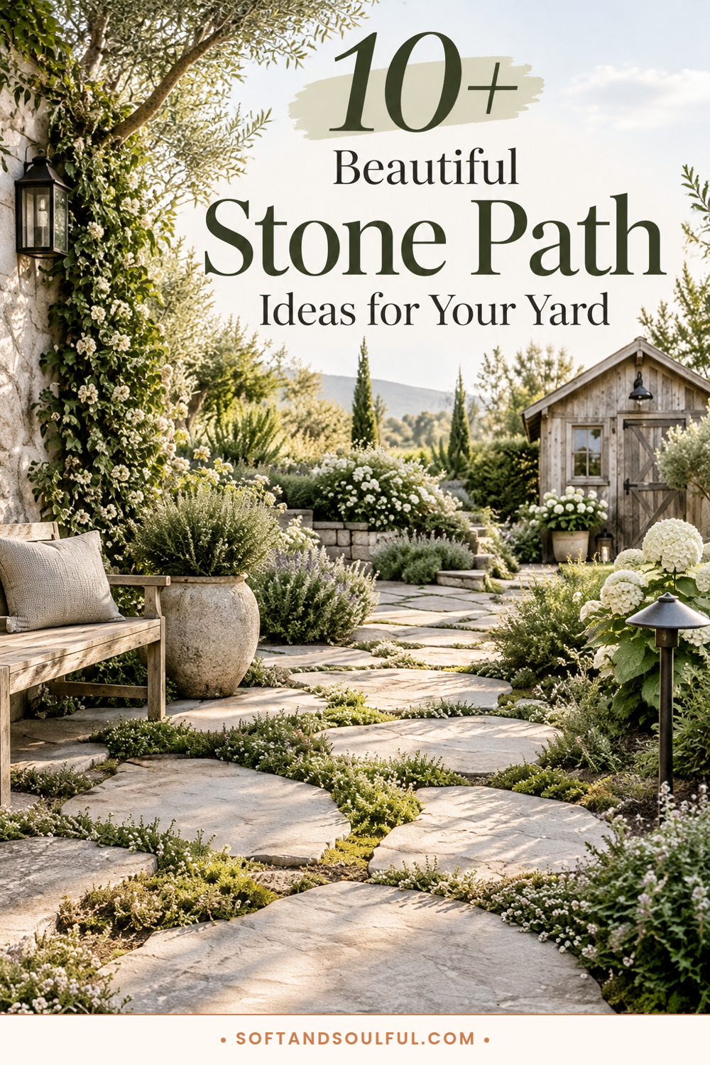 10+ Beautiful Stone Path Ideas for Your Yard
