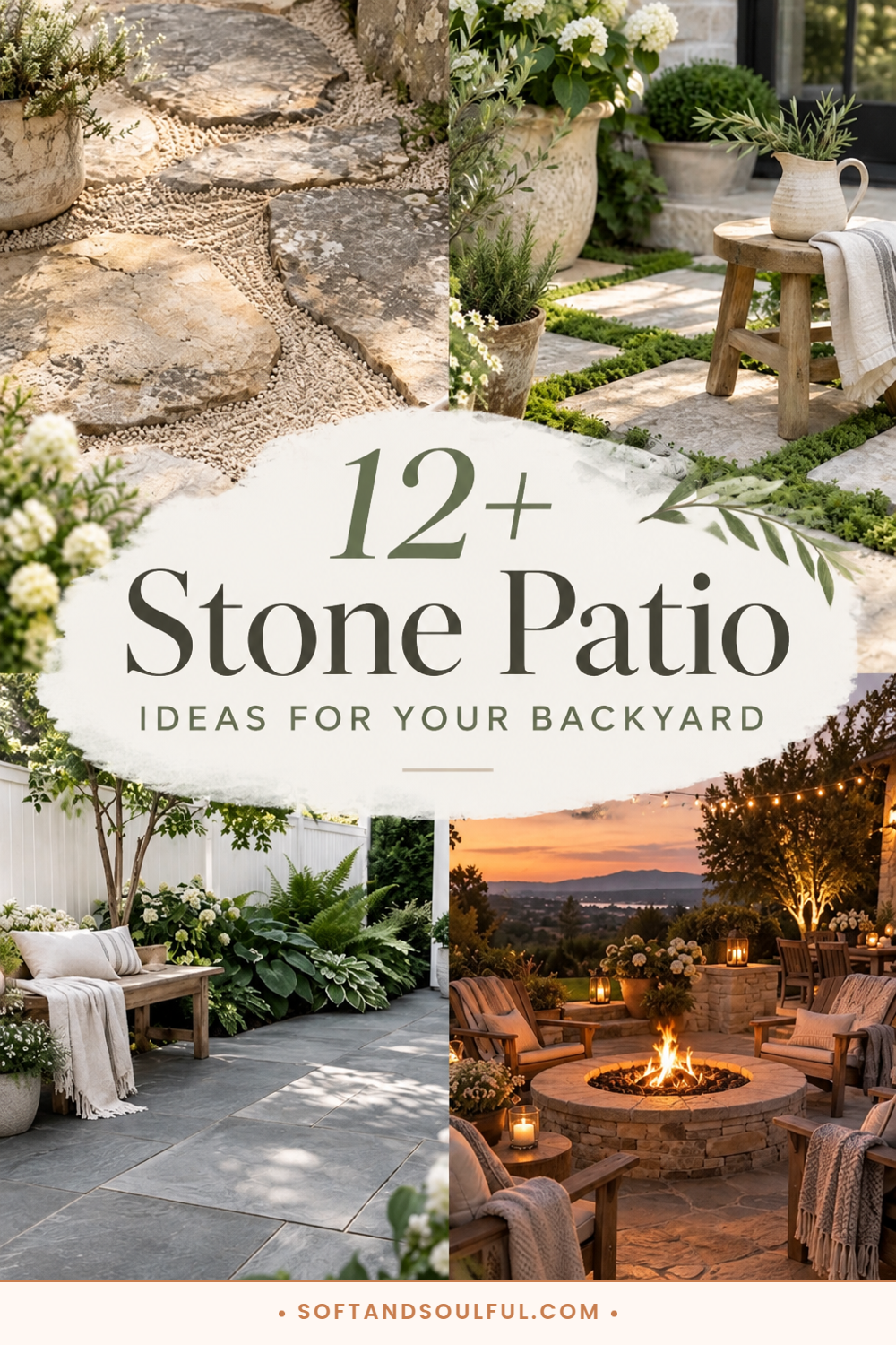 12+ Rustic Stone Patio Ideas for Your Backyard