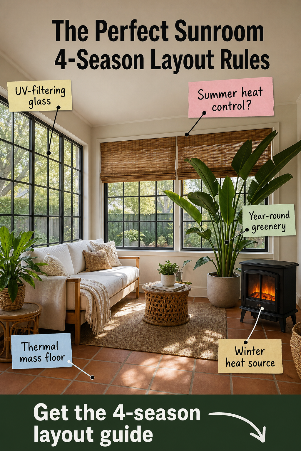 The 4-Season Sunroom Layout Guide: Rules for Year-Round Comfort