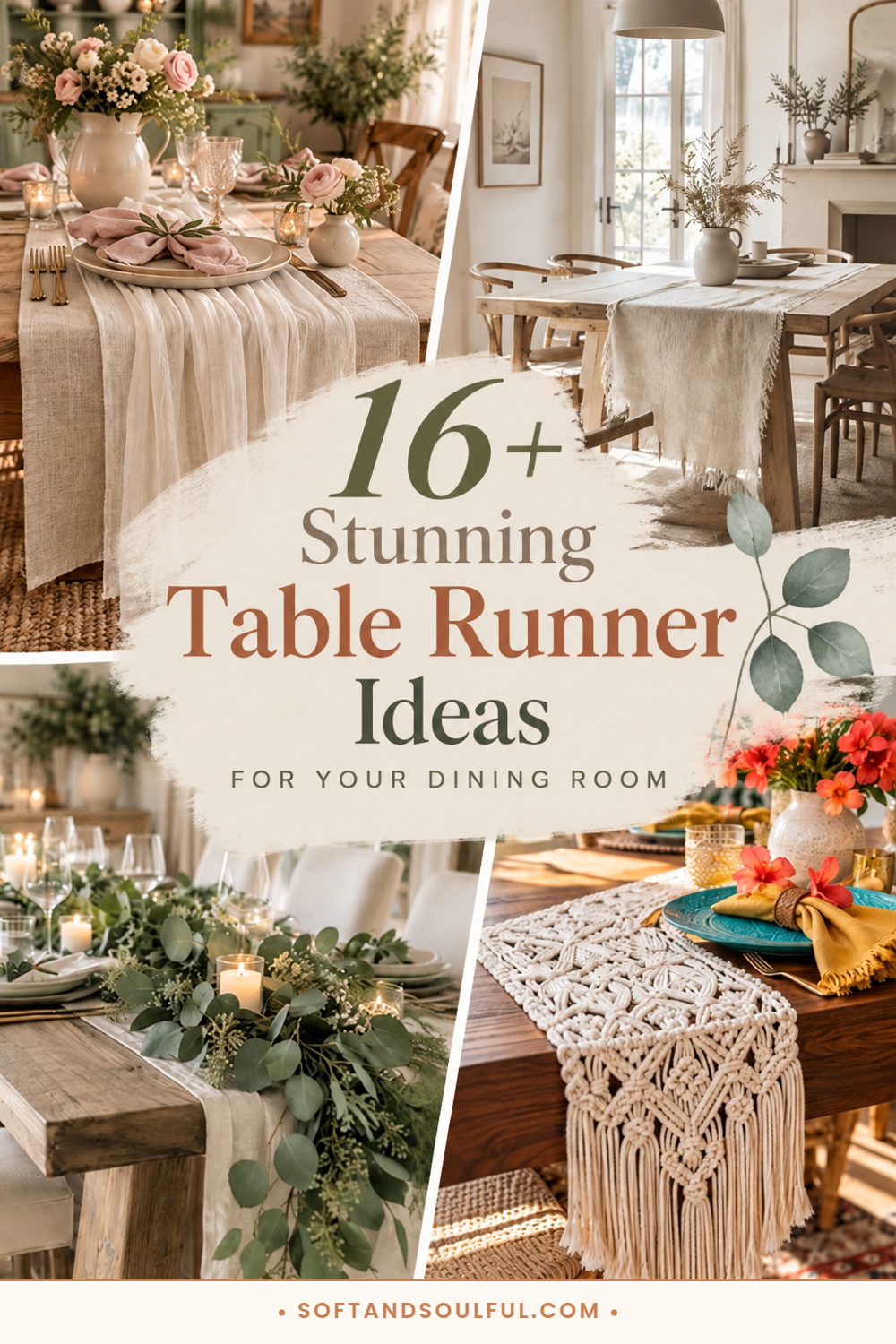 16+ Stunning Table Runner Ideas for Your Dining Room