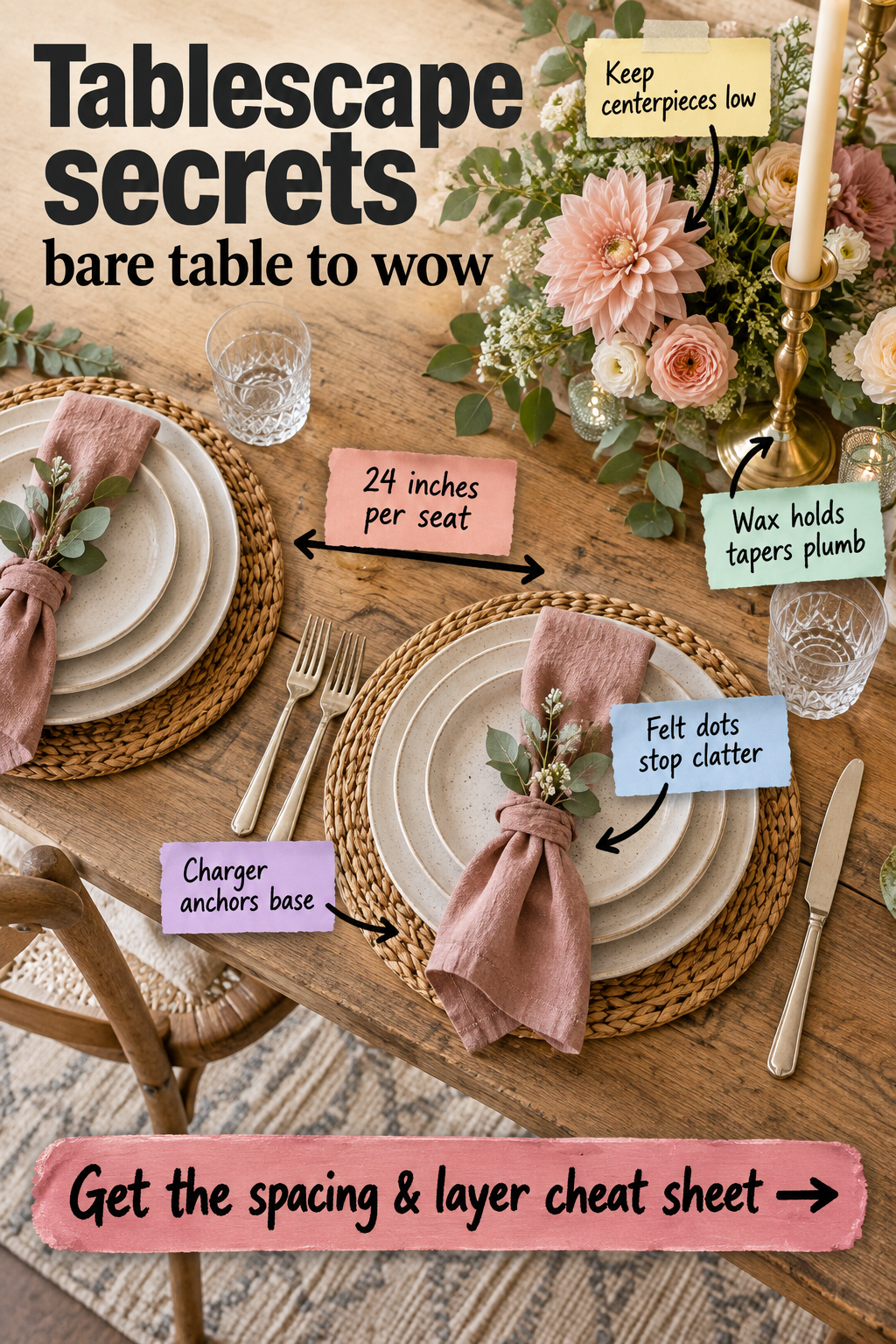 Tablescape Secrets: The Spacing and Layering Cheat Sheet