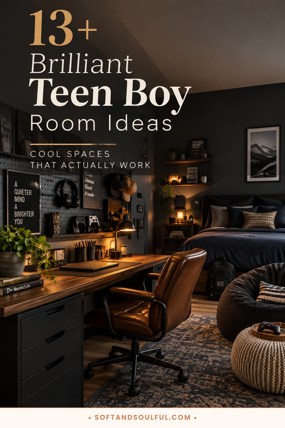 13+ Brilliant Teen Boy Room Ideas