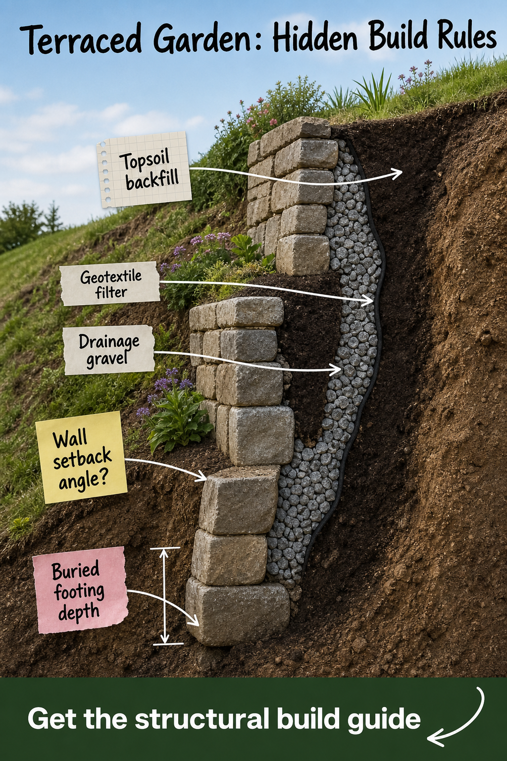Terraced Garden Structural Build Guide: Depths & Angles