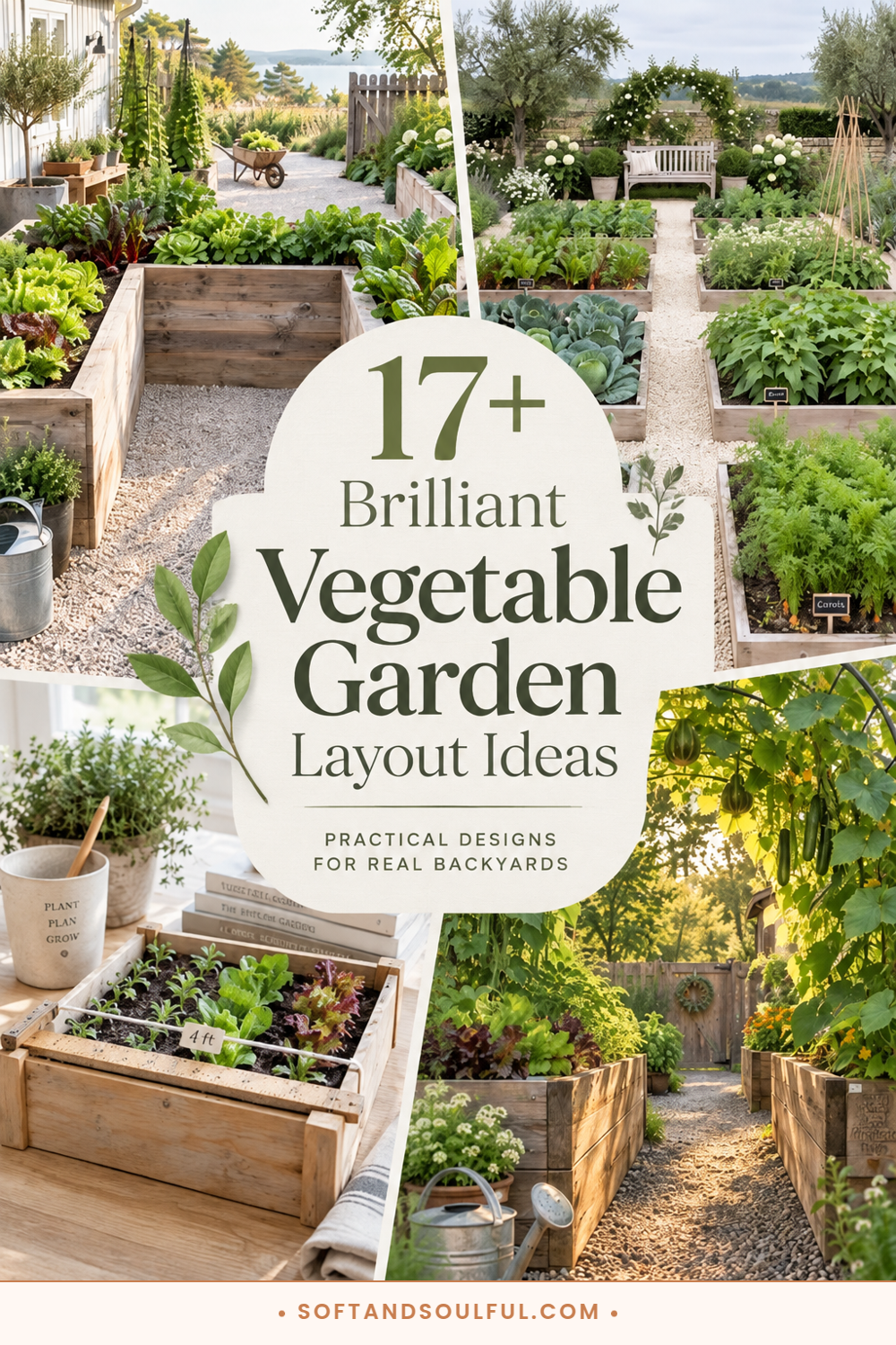 17+ Brilliant Vegetable Garden Layout Ideas
