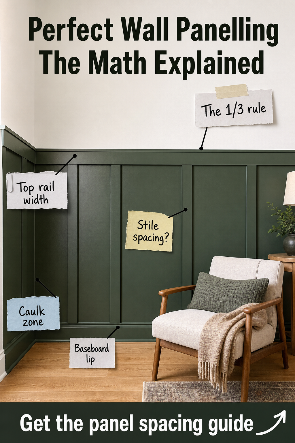 Perfect Wall Panelling: The Complete Math & Spacing Guide