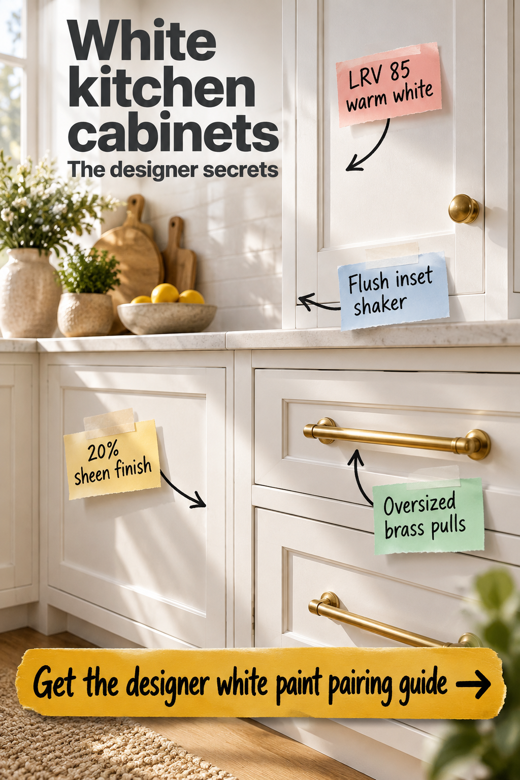 White Kitchen Cabinets: The Designer Paint & Hardware Guide