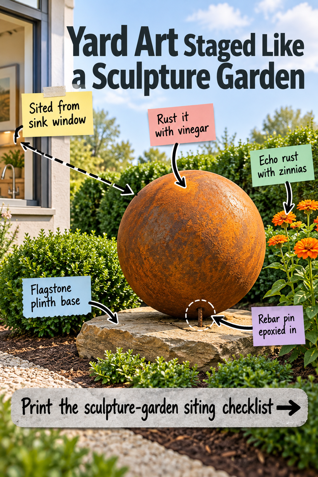 Yard Art Staging: How to Build a Backyard Sculpture Garden