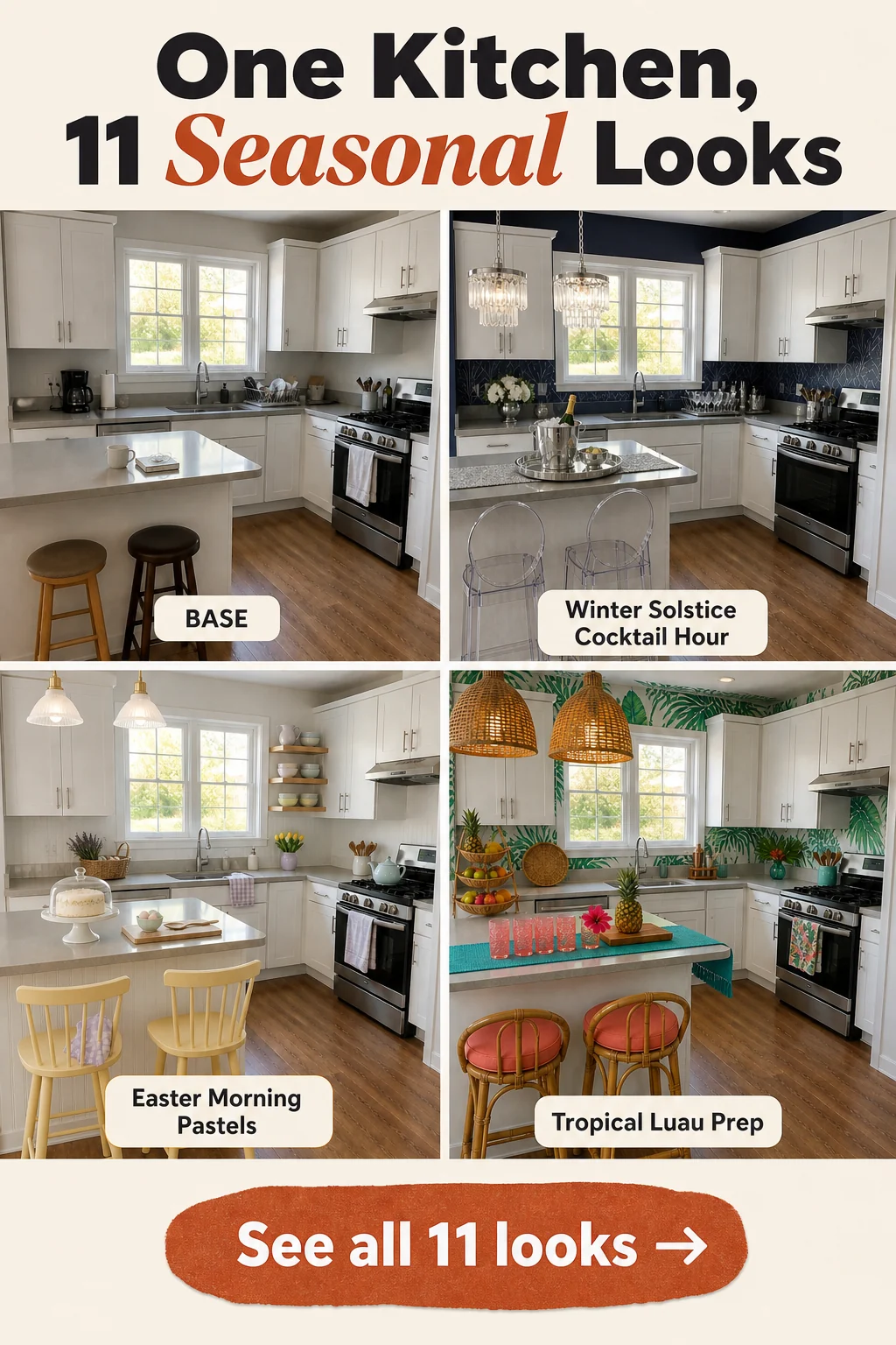 One Kitchen, 11 Seasonal Looks
